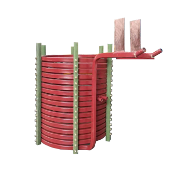 中頻爐，感應(yīng)爐，中頻電爐，感應(yīng)電爐中感應(yīng)線圈的作用：(洛陽萬峰工業(yè)爐)